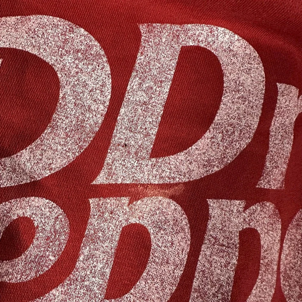 Dr Pepper Red Graphic Sweatshirt Mens Medium Raglan Distressed Logo
